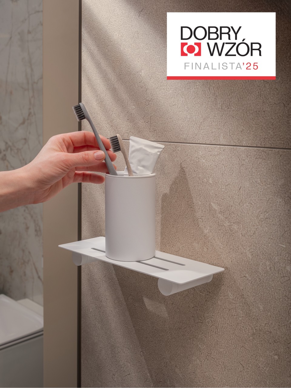 Półka pod prysznic OTEA - Biała